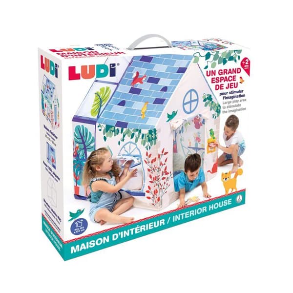 Spelhus - LUDI - 90045 - Inomhus - 90x120x120 cm - 100% polyester