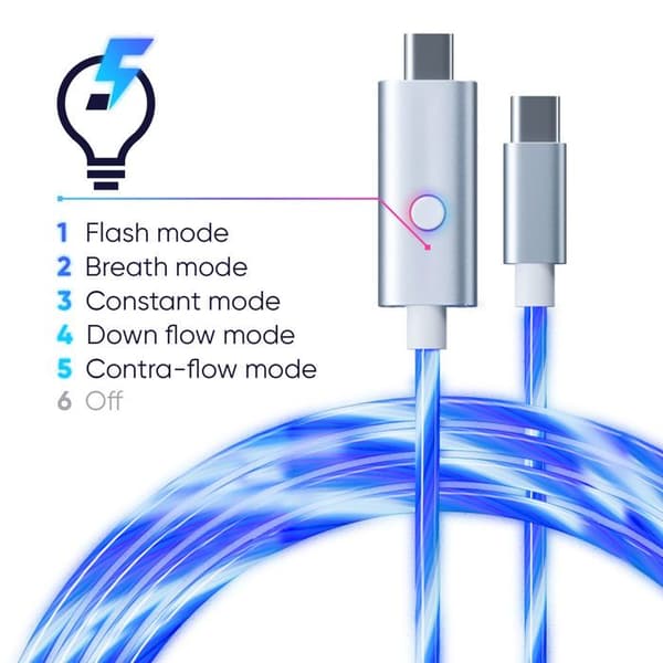 Kabel LED Typ C -c 2 Meter | Oniverse-Tillbehör-PS5