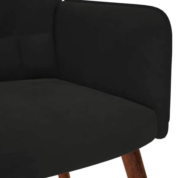 vidaXL Avkopplingsstol Svart Sammet 4016816