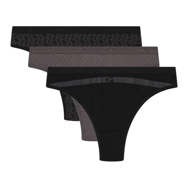 3-pack Stretch Bomull Stringtrosor Les Pockets