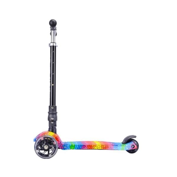 Scooter - BOLDCUBE - Crystal Rubix - 3 Hjul - Fällbar - Multifärgade LED-lampor