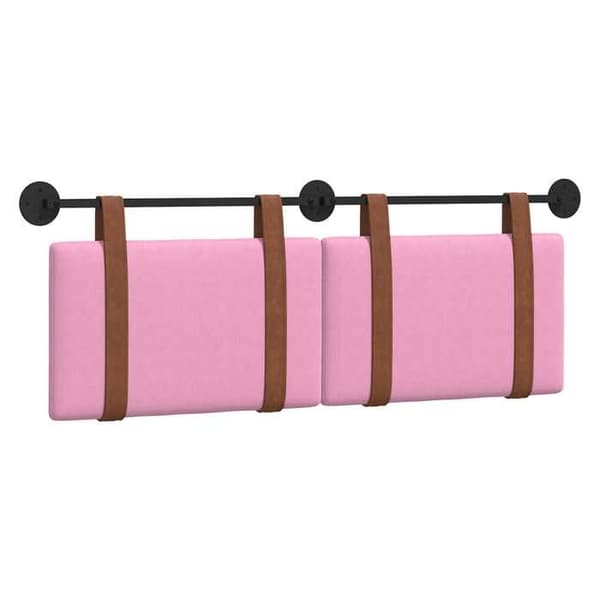 vidaXL Väggmonterad sänggavel Rosa PU antik 42031463
