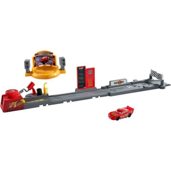Disney · Pixar-Bilar Piston Cup Hoppbana - Set med bana