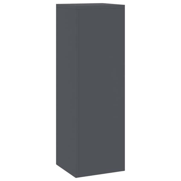 Stöder för utomhusväxter Pelare 2 st Antracit 24x24x75 cm Stål