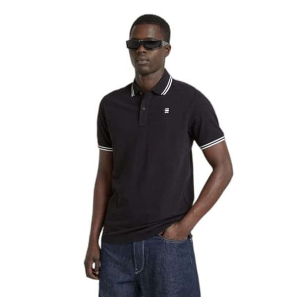 Polo slim randig långärmad G-Star Dunda