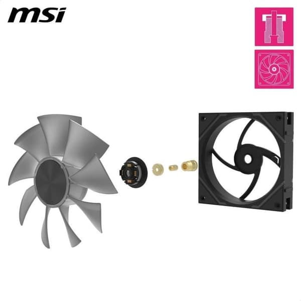 PC-kylning - MSI - 306-7G24F04-809 - MPG EZ120 ARGB VIT-3W