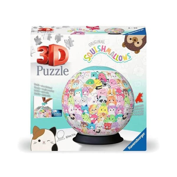Puzzle 3D Boll 72 bitar: Squishmallows