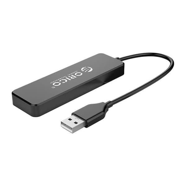 USB-hubb - ORICO - FL01 - 4 portar USB-A 2.0 - Kompatibel med Windows, macOS, Linux - Svart