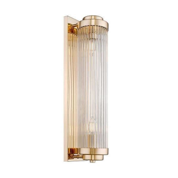Zumaline SERGIO Vägglampa, franskt guld, 2x E19