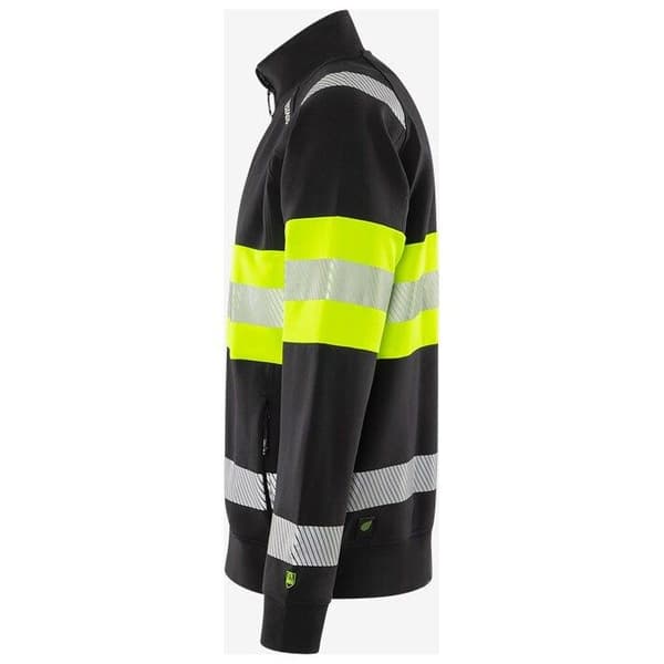 Högsynlig zip-up träningsjacka Fristads 7531 GKC