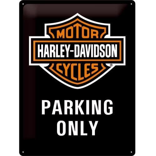 Stor Harley Davidson Parkeringsplåt i metall