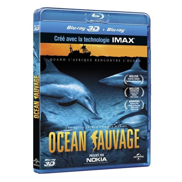 Blu-Ray Wild Ocean - Universal Studio Canal Video - 3d aktiv - 40 min - franska