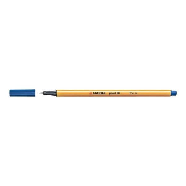 Fineliner - STABILO - Point 88 - Mörkgrå - 0.4 mm - 10-pack
