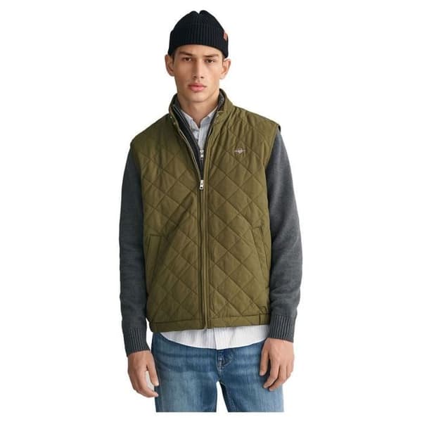 Vindjacka - GANT - Junipergrön - Återvunnen polyester - Sidofickor
