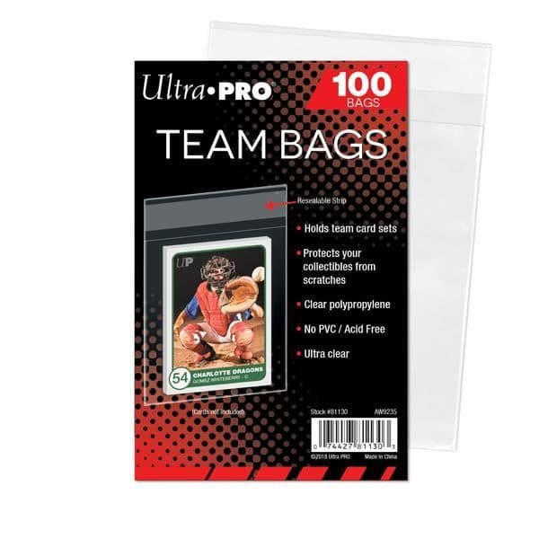 Accessoarer - ULTRA PRO - Lagerväskor - Återförslutbara Fickor - Transparent - 100 Väskor - Blandet