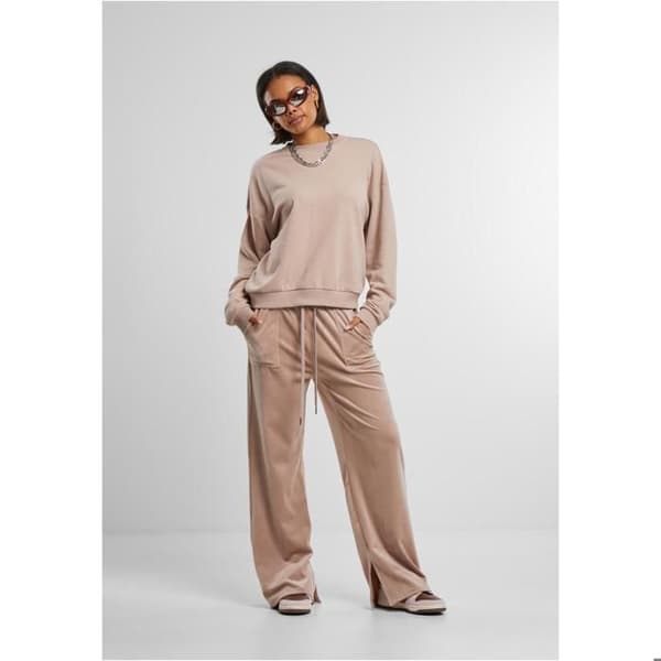 Oversize rundhalsad tröja för kvinnor Urban Classics Light Terry