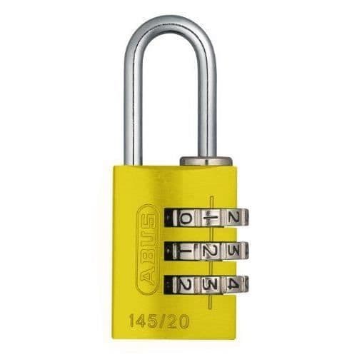 ABUS 145/20 Kombinationshänglås Gult 20 mm