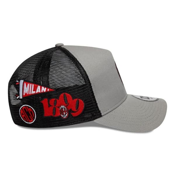 Casquette 9FORTY A-Frame Trucker AC Milan Patch Grå