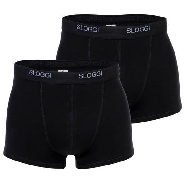 Sloggi boxershorts för män - enfärgade, 2-pack