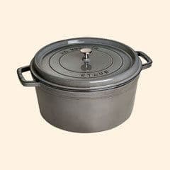 Cocotte - STAUB - Rund cocotte - Grafitgrå - 30 cm - 8.35 L