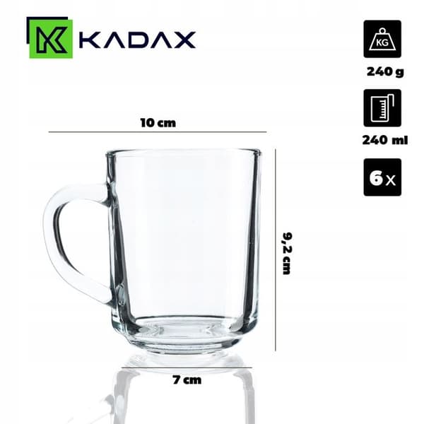 Te- och kaffekoppar KADAX 240 ml, 6-pack