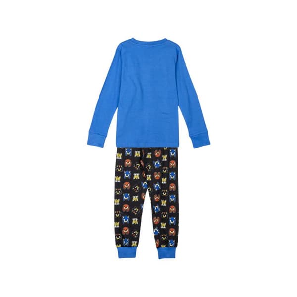 Barnpyjamas - CERDA - Sonic - bomull - långa ärmar - blå