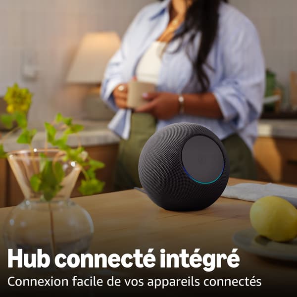 Ansluten högtalare - AMAZON - Echo Studio - 1 baslåda 95 + 3 högtalare - Wi-Fi - Grafit
