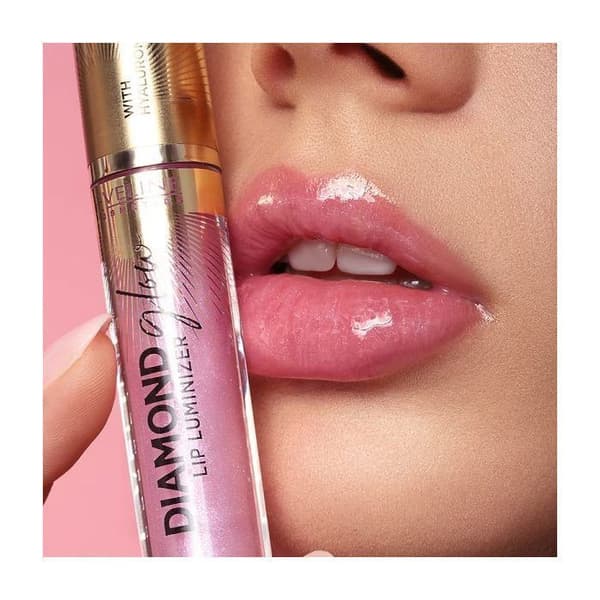 Gloss - EVELINE - Diamond Glow Lip Luminizer - Nr 05 - Glittrande lys - Rosa