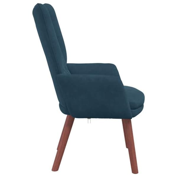 vidaXL fåtölj Blå 63 x 67 x 94 cm Sammet 42001813
