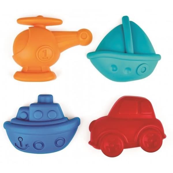 Hape sandformar transportfordon 11 cm 4 st