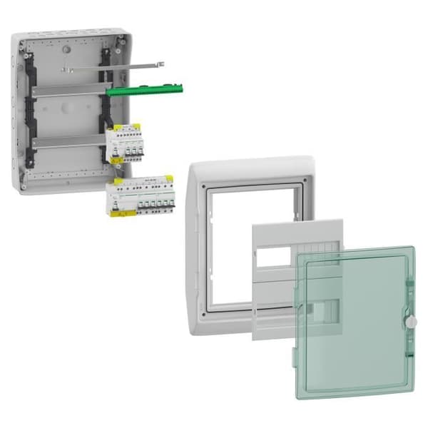 Vattentät box - SCHNEIDER - Mureva - 340x280mm - 1 rad - 12 moduler