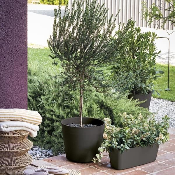 DEROMA Jardinière Origin - 59x22,6 cm - 18 L - Grå