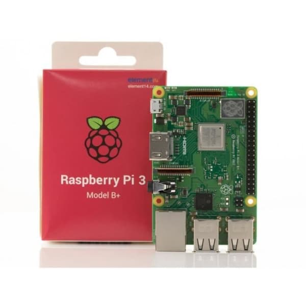 Moderkort - Raspberry Pi - 3 modell B+ - WiFi 802.11ac - Bluetooth 4.2 - ARMv8 64bit