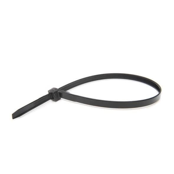 Fixeringsklämmor - VELAMP - 2,5x100 - Nylon - Svart - Förpackning med 100