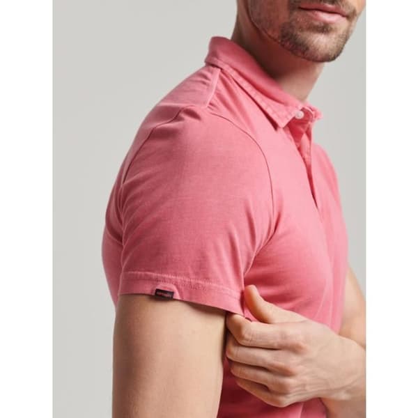 Polo kortärmad Polo jersey mc röd - Superdry