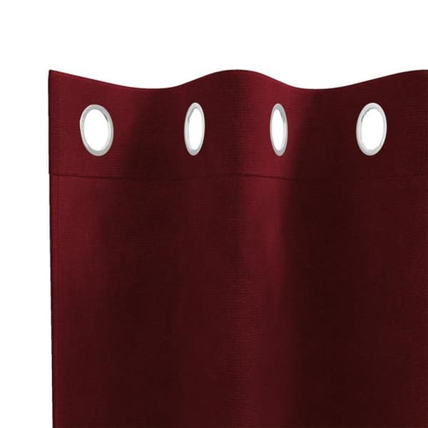 Mörkläggande gardiner - Bourgogne - 2 st - Öglor - Maskintvättbar - Modern design