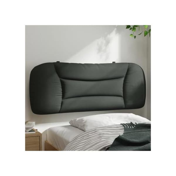 Huvudgavel - vidaXL - Hvar - Mörkgrå - 100x15x48 cm - 100% polyester - Polypropenfiber