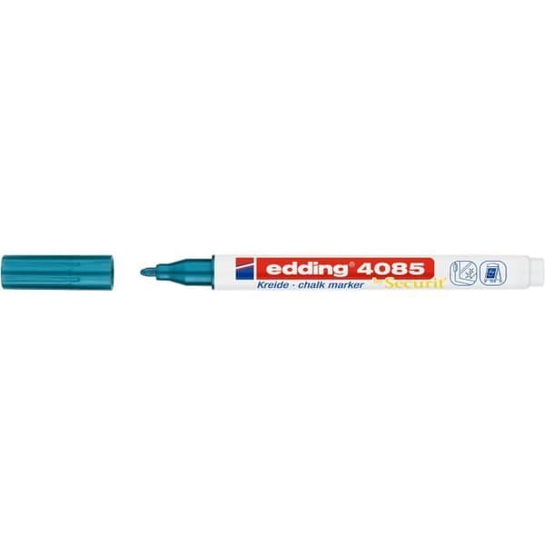 Set med 10 flytande kritmarkörer 4085 metallblå 1-2 mm