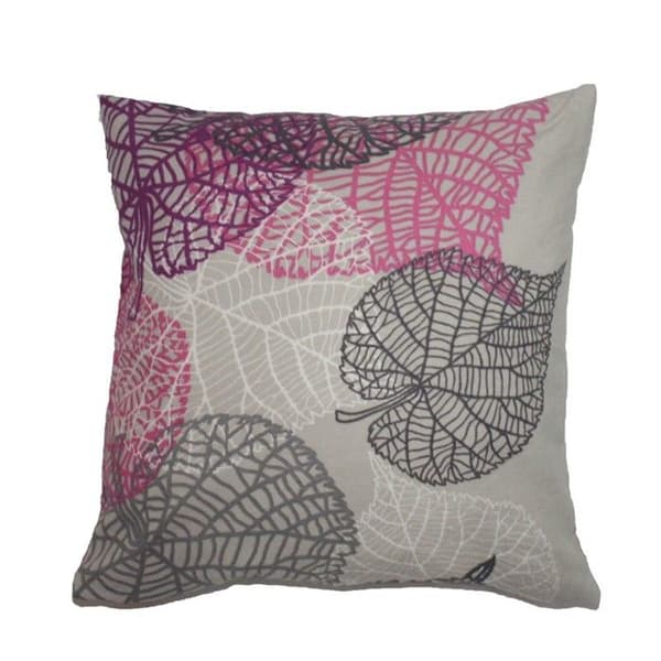 Kuddfodral - Bomull - Fleece - 40x40 cm - Dragkedja - Grå
