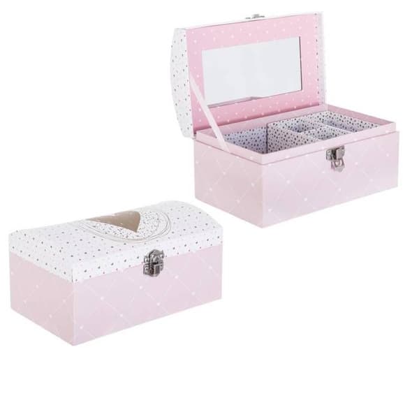Barnlåda "Demoiselle" rosa 20x12cm