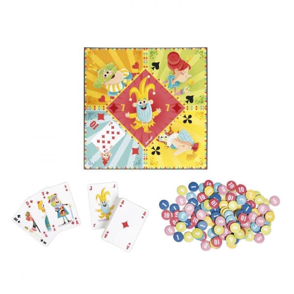 Multispelbox karusell - JANOD - J02742 - Blå - Kartong - Från 5 år