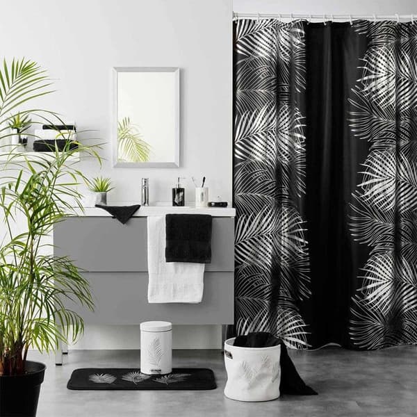 Abattant WC Imprimé "Orbella" 47cm Svart & Silver