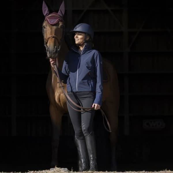 Vattentät jacka dam Equithème Eva - marin - XL