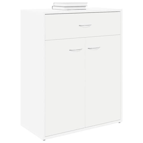 vidaXL Buffé vit 60x30x75 cm ingenjörsträ 800711