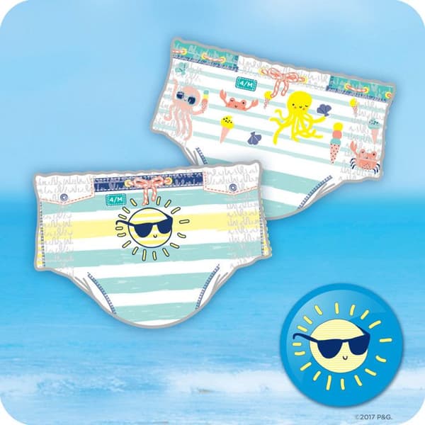 10 Couches Splashers Storlek 5-6, Pampers