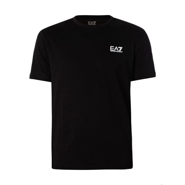 T-shirt med logotyp på bröstet - EA7