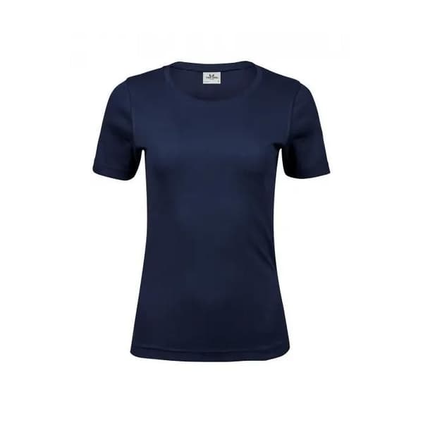 T-shirt dam Tee Jays Interlock - marinblå