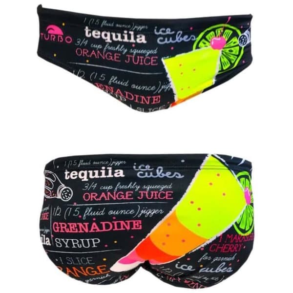 Baddräkter - Turbo - Tequila Sunrise - Svart - Bekväm passform - Klorresistent