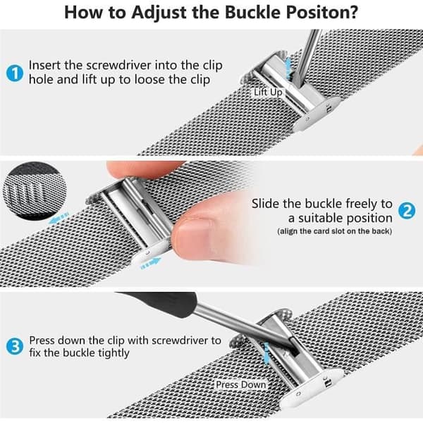 Armband i rostfritt stål för Samsung Galaxy Watch 4
