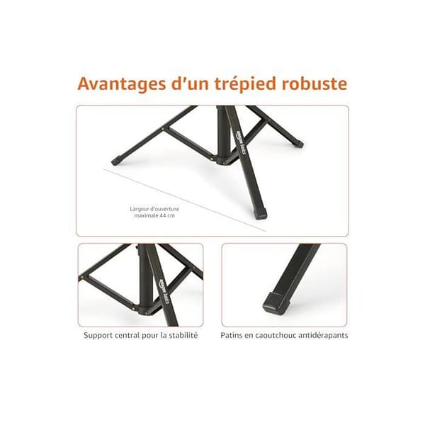 Stativ - Amazon Basics - WF8028K-A - Utsträckbar 162 cm - Selfiestick - Trådlös fjärrkontroll